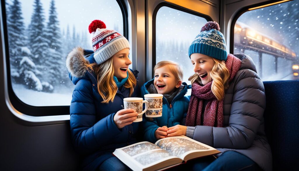 Capturing Winter Train Ride Photos