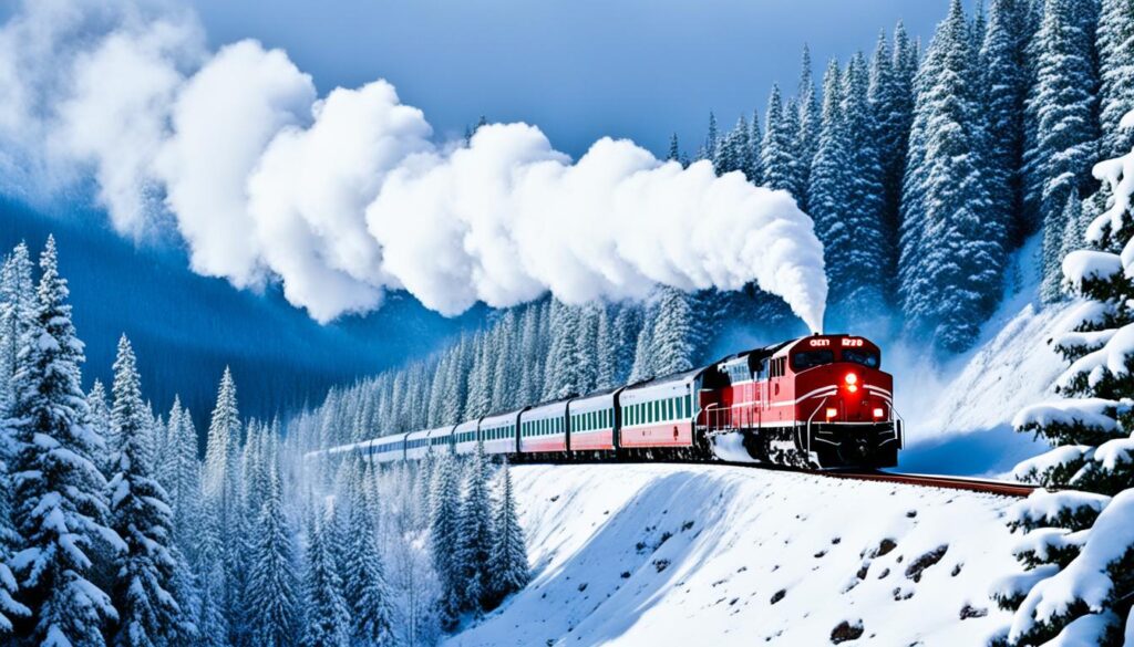 Scenic Train Rides in Winter