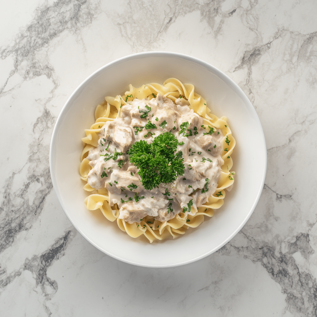 Creamy Ground Turkey Stroganoff Recipe