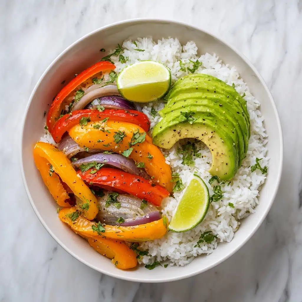 Fajita Veggie Bowl with Rice Recipe