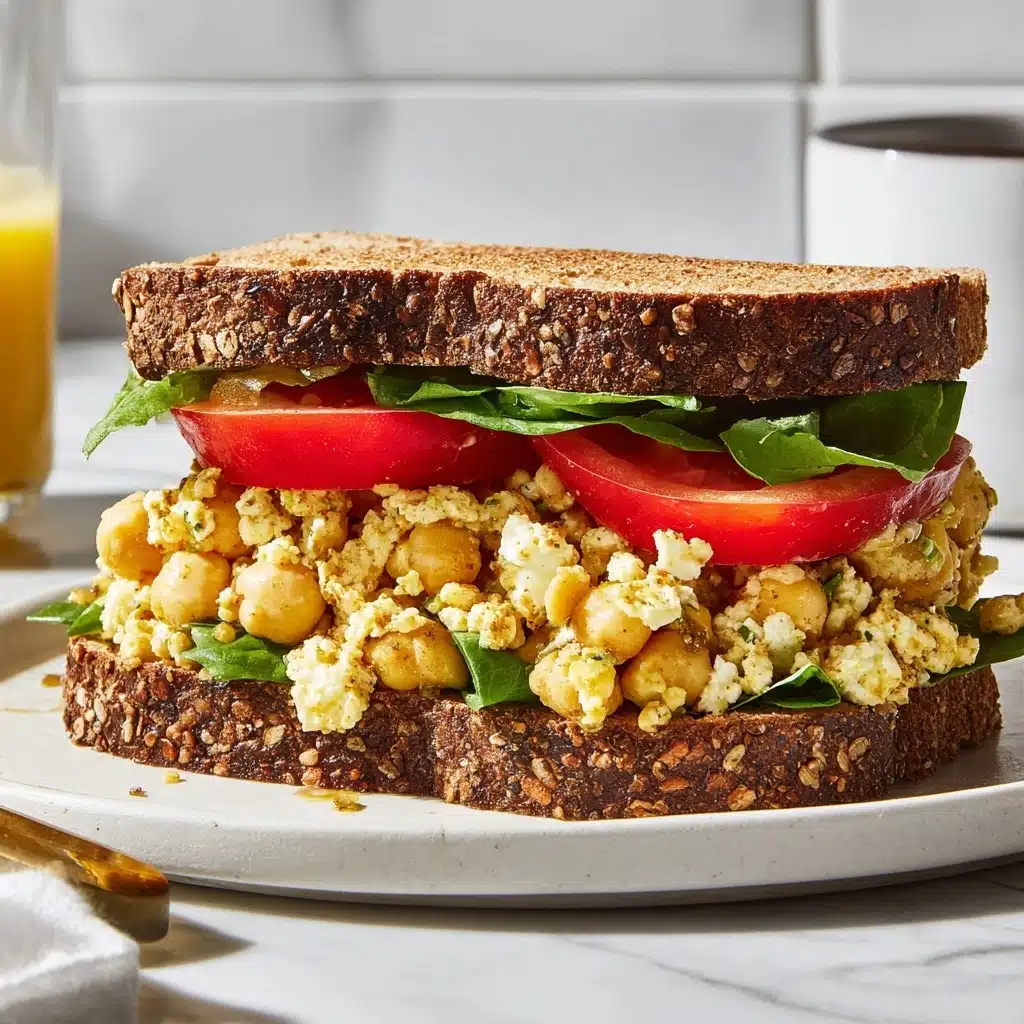 Smashed Chickpea Sandwich Recipe - Recipe Image