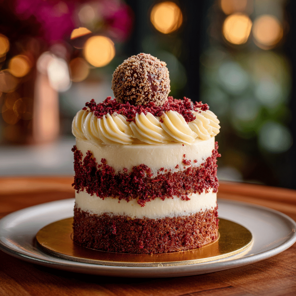 Mini Red Velvet Cakes with Cream Cheese Buttercream Recipe - Recipe Image