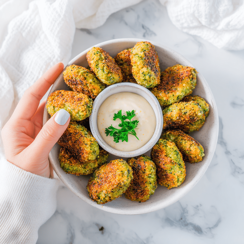 Baked Broccoli Tots Recipe - Recipe Image