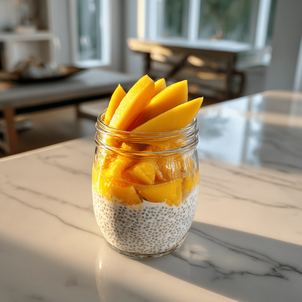 Mango Chia Pudding Recipe - Recipe Image