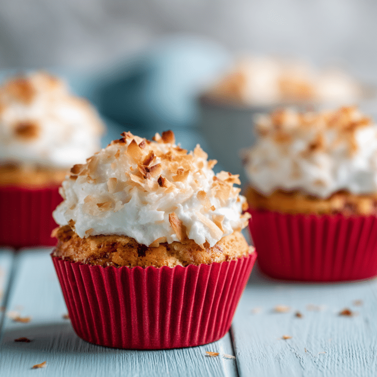 Light & Fluffy Coconut Cupcakes for Summer Recipe