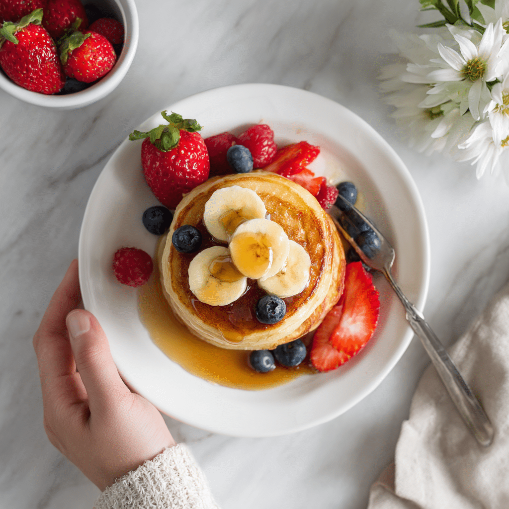 Three-Ingredient Banana Pancakes Recipe - Recipe Image