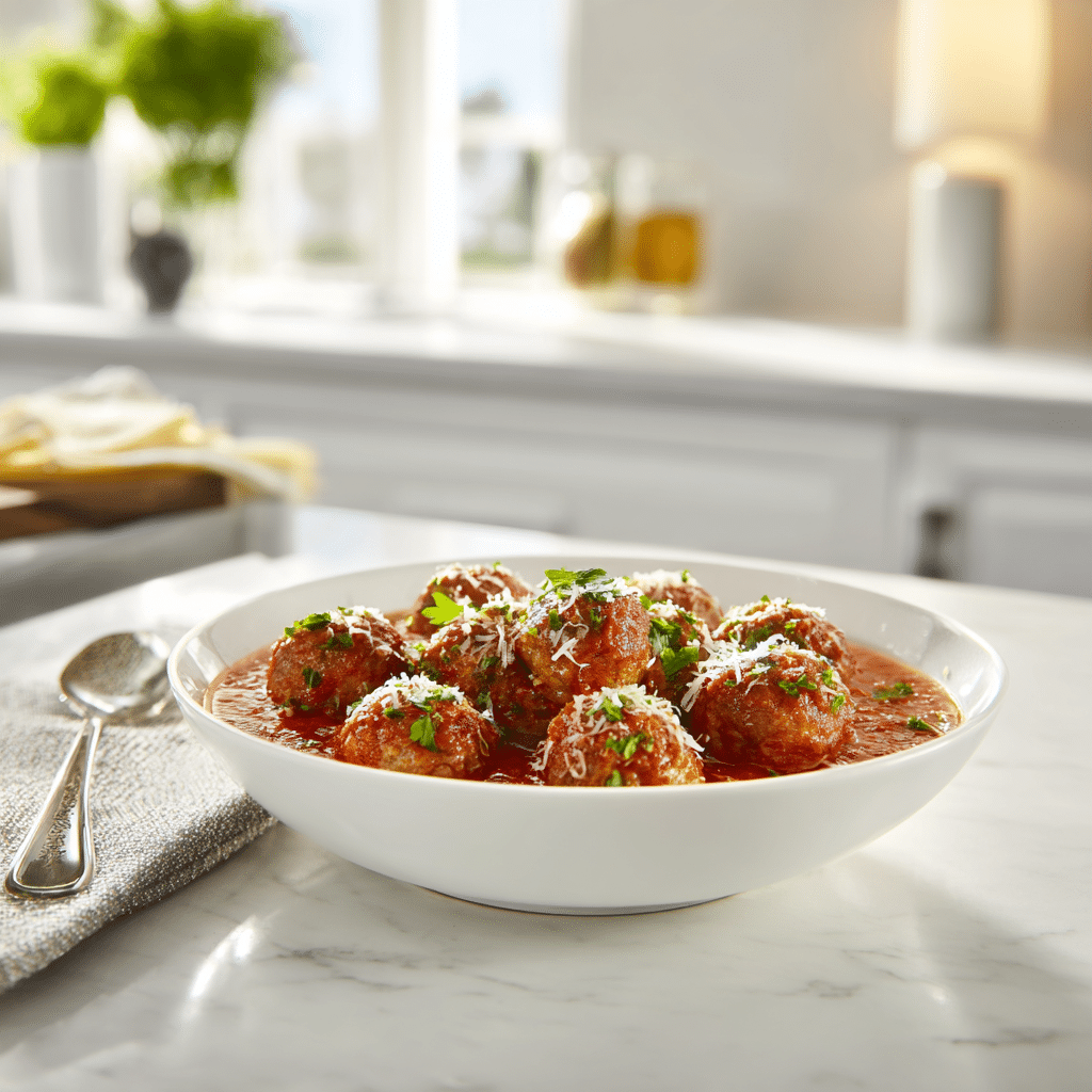 Homemade Meatballs with Marinara Recipe