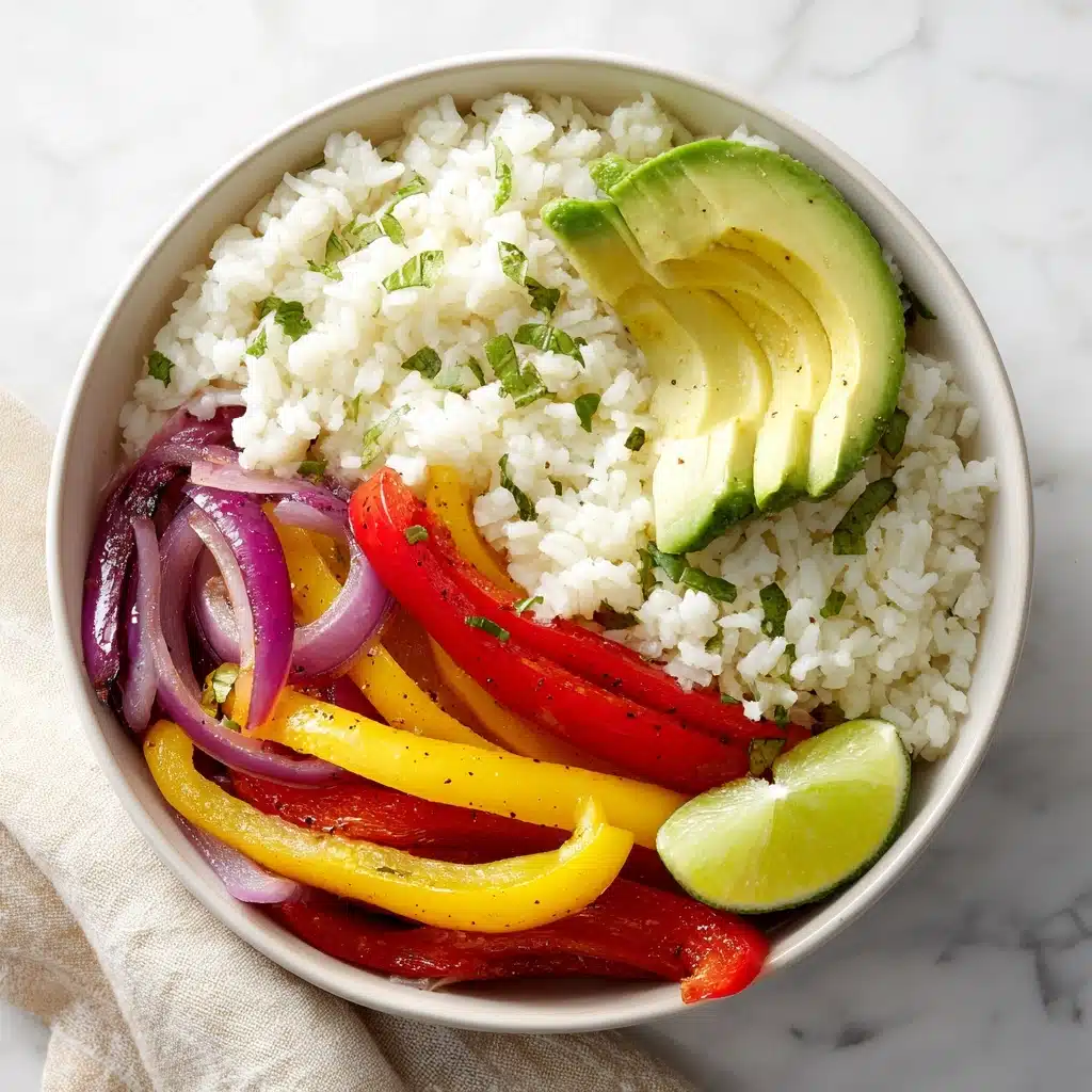 Fajita Veggie Bowl with Rice Recipe - Recipe Image