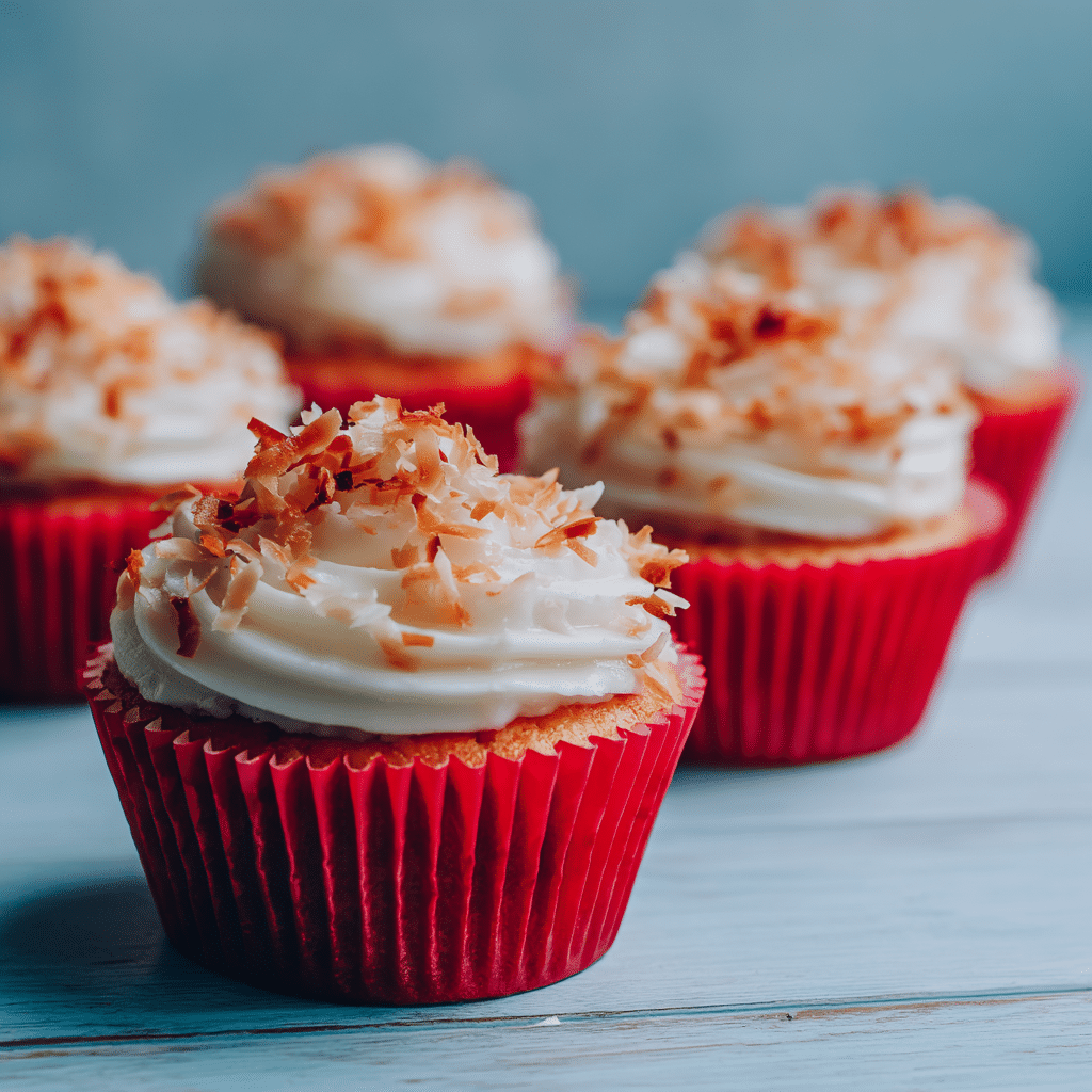 Light & Fluffy Coconut Cupcakes for Summer Recipe - Recipe Image
