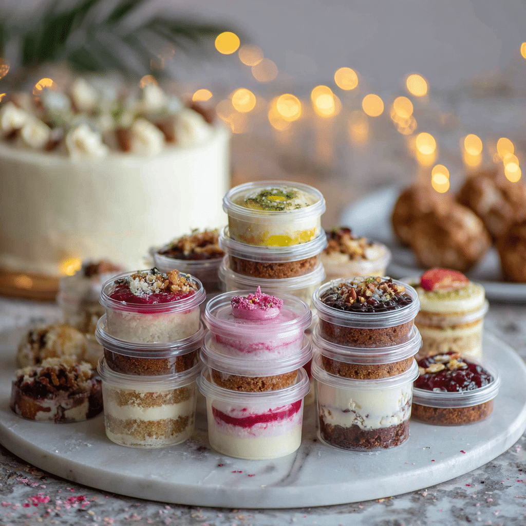 Layered DIY Cake Cups Recipe - Recipe Image