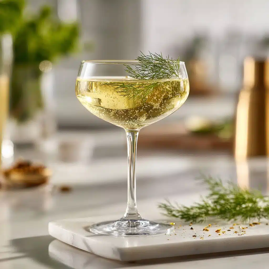 Dirty Pickle Martini with Dill Garnish Recipe - Recipe Image