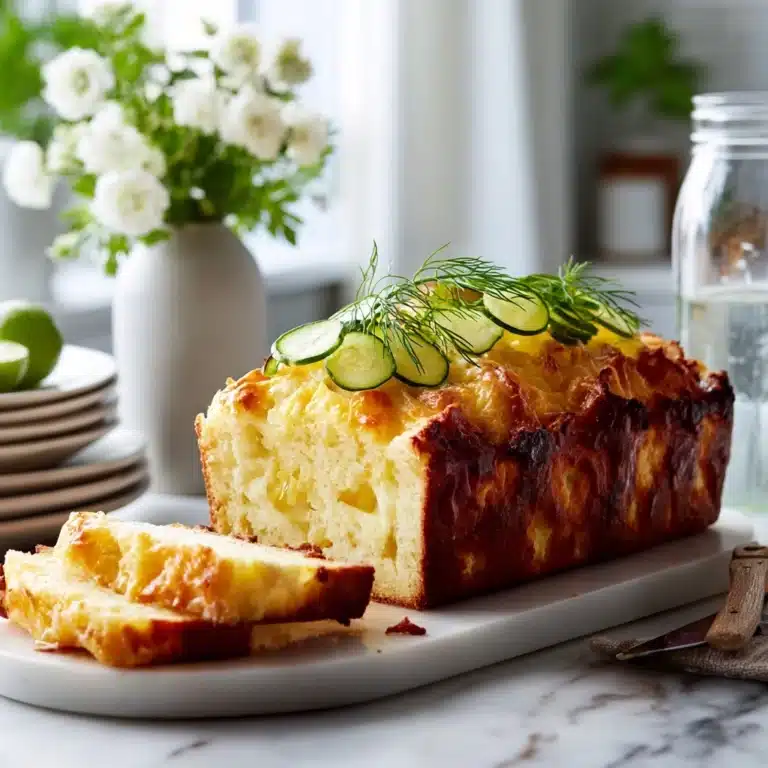 Dill Pickle and Cheese Swirl Cake Recipe