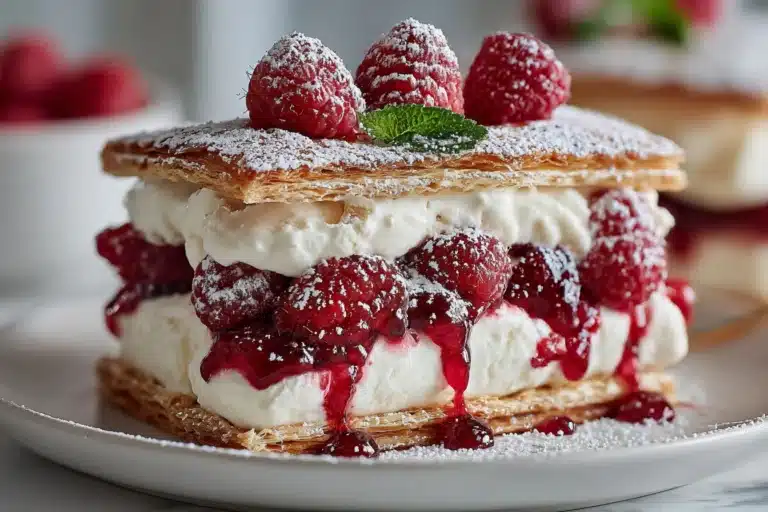 Raspberry Vanilla Puff Pastry Ice Cream Sandwiches Recipe