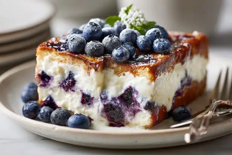 Blueberry Cream Cheese French Toast Bake Recipe
