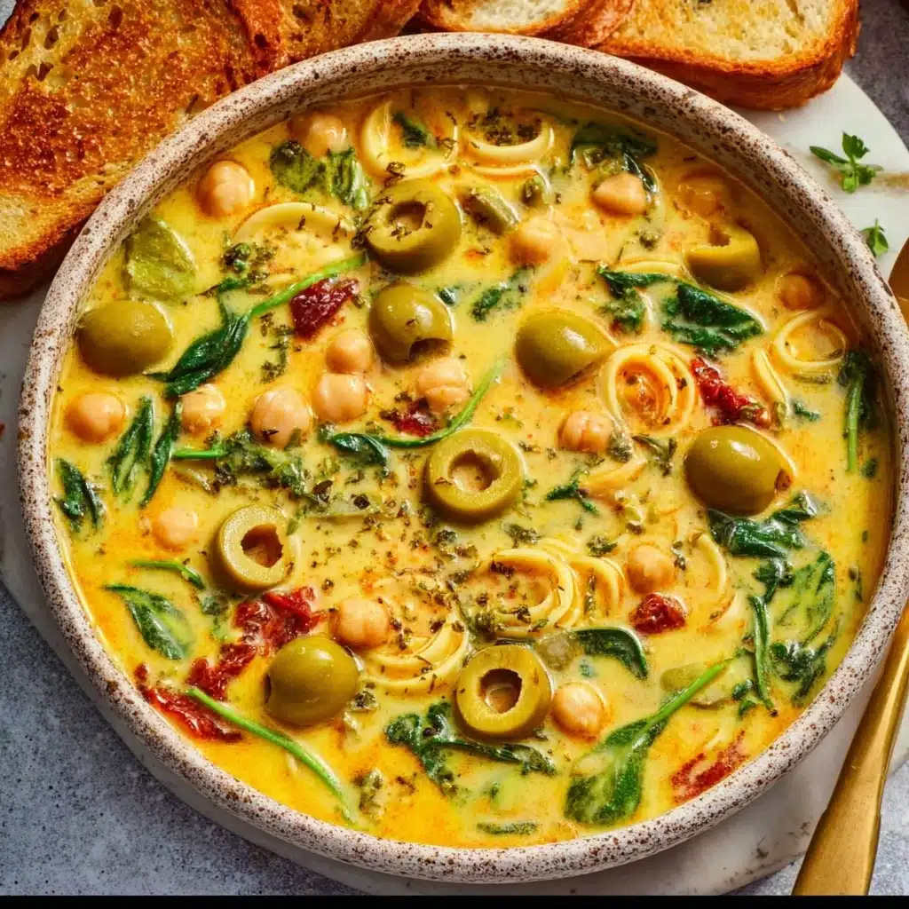 Green Olive Chickpea Soup Recipe - Recipe Image