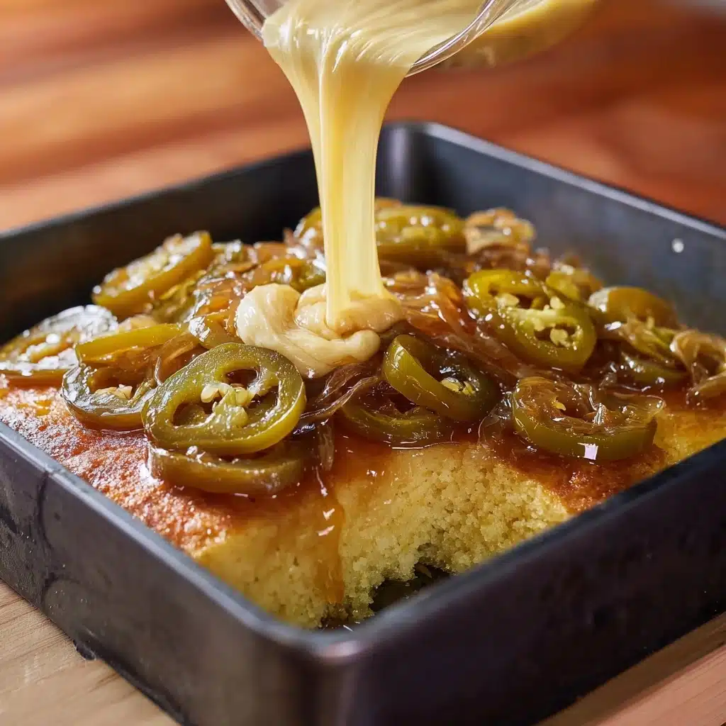 Upside Down Honey Jalapeño Cornbread Recipe - Recipe Image