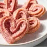 Vegan Heart-Shaped Churros with Strawberry Sugar Recipe