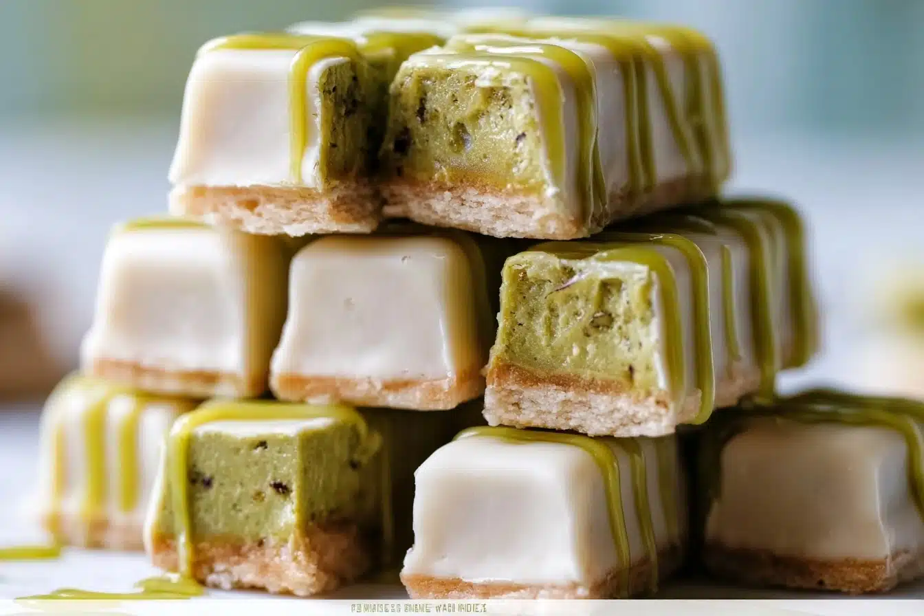 Vegan Matcha Twix Bars Recipe - Recipe Image