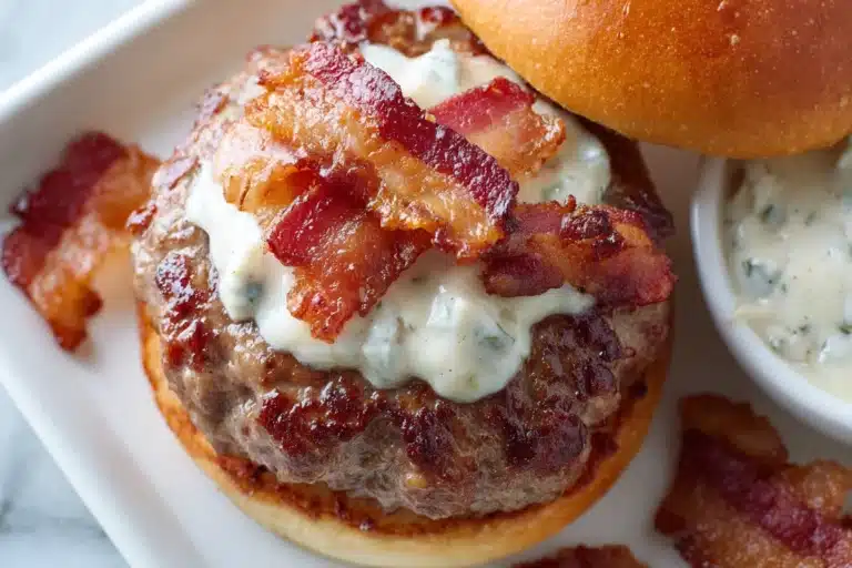 Smash Burgers with Bacon Mayo Recipe