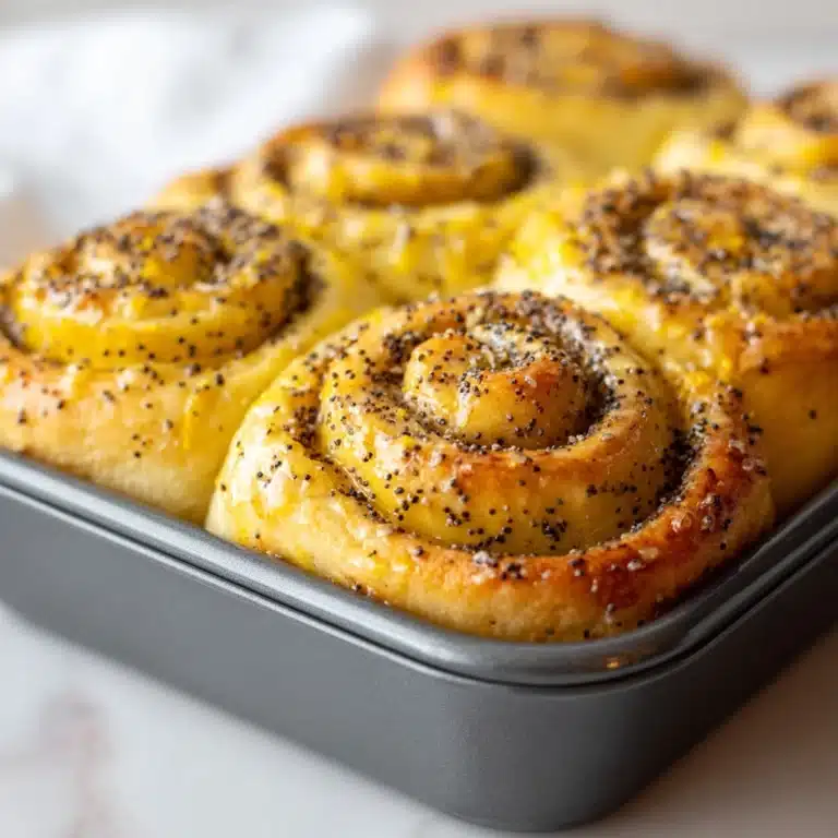 Fresh Lemon Poppyseed Rolls Recipe