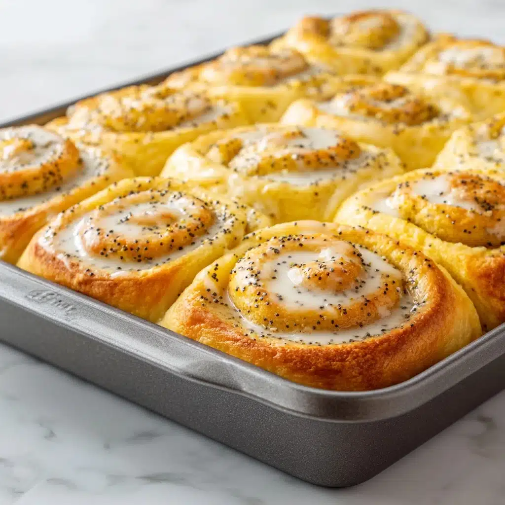 Fresh Lemon Poppyseed Rolls Recipe - Recipe Image