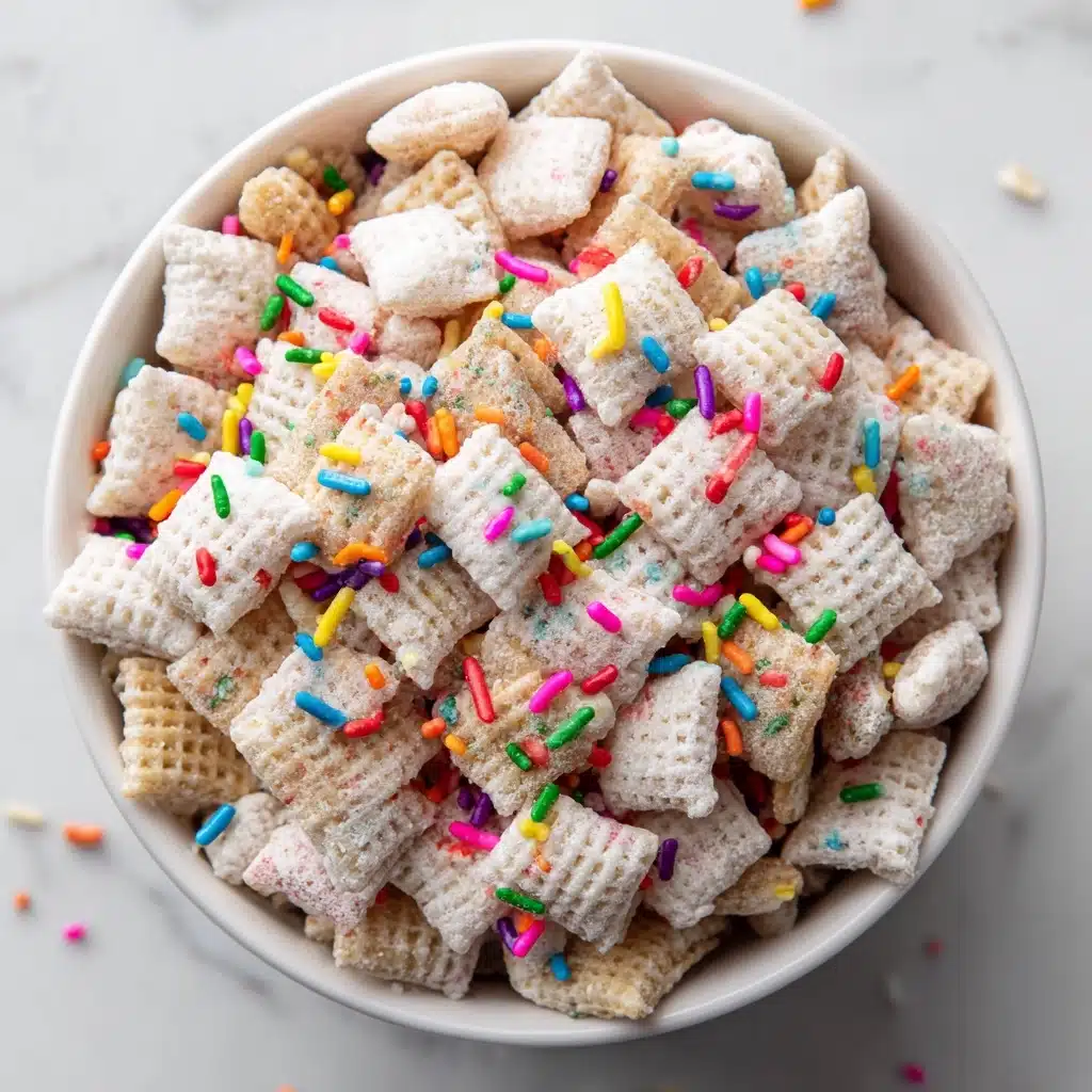 Cake Batter Puppy Chow Recipe