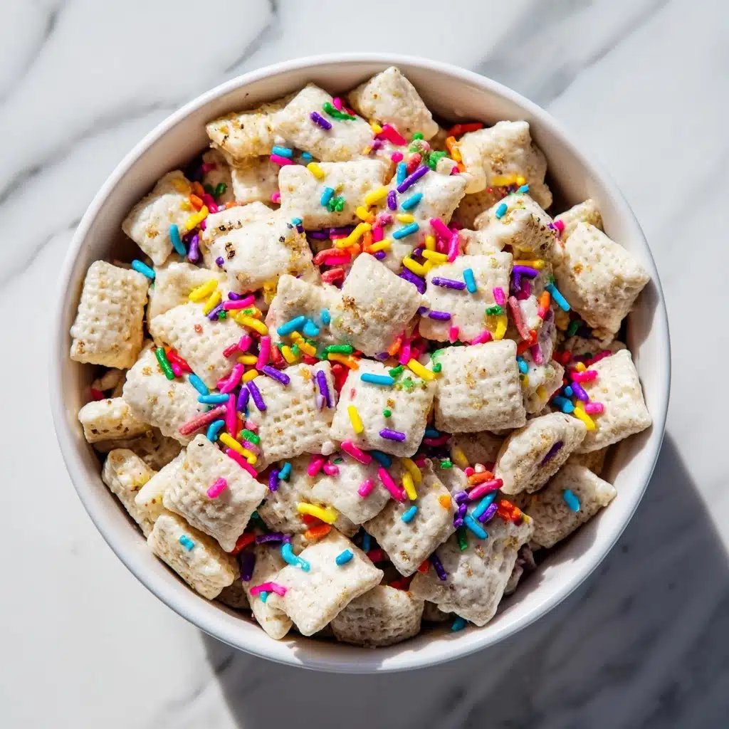 Cake Batter Puppy Chow Recipe - Recipe Image