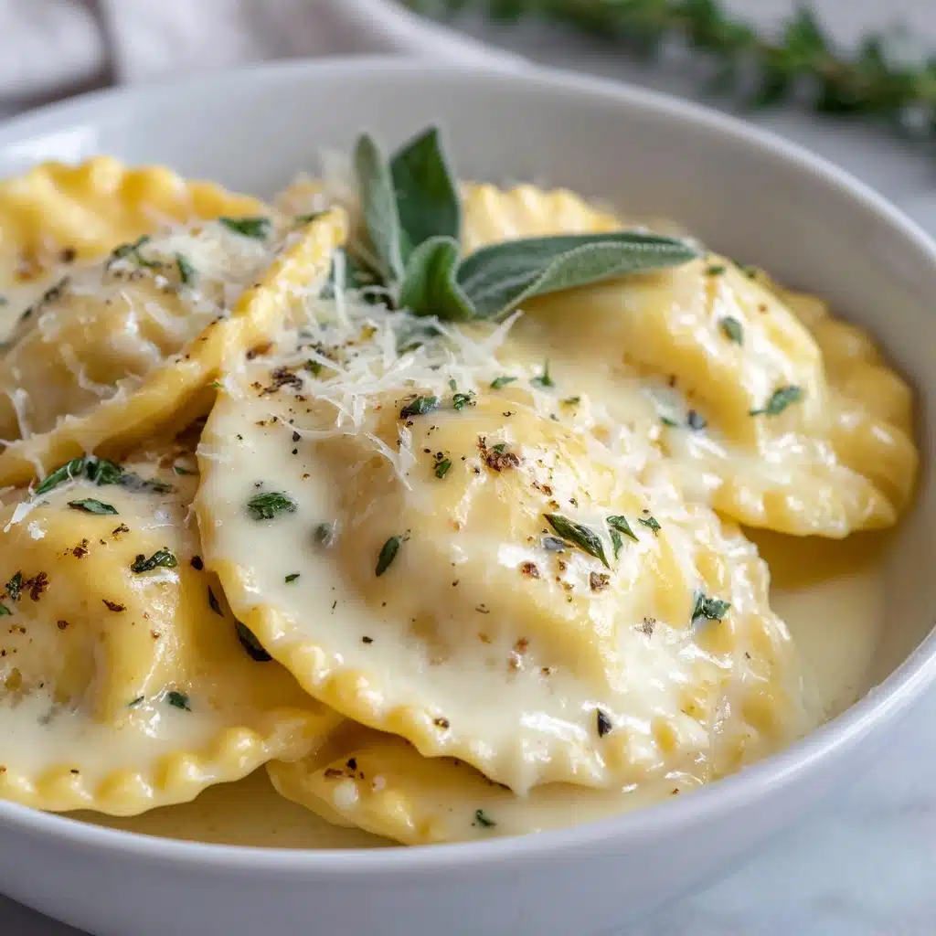 Creamy White Wine Ravioli Recipe