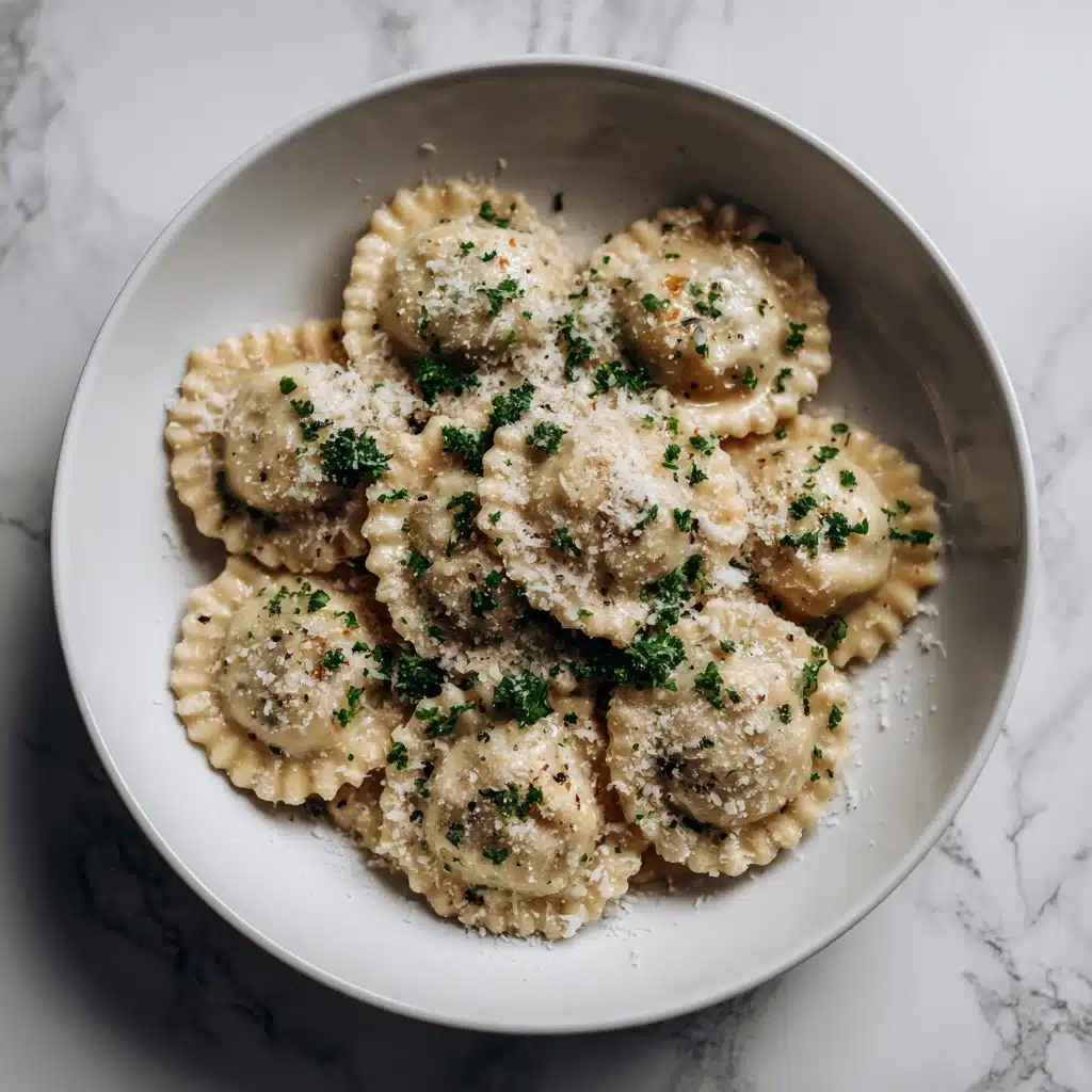 Creamy White Wine Ravioli Recipe - Recipe Image