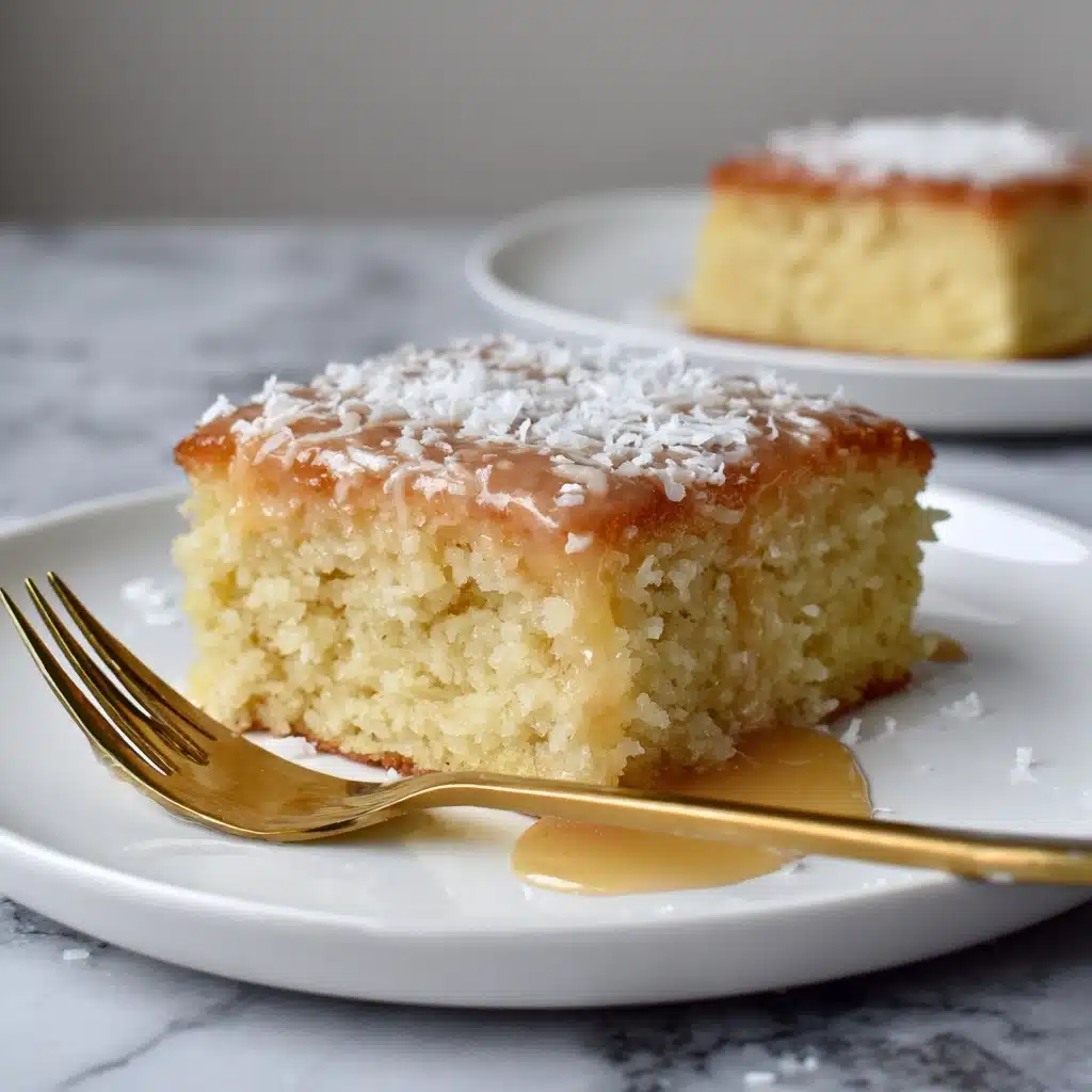 Tropical Coconut Mochi Cake Recipe - Recipe Image