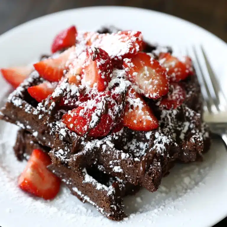 Flourless Brownie Waffles Recipe
