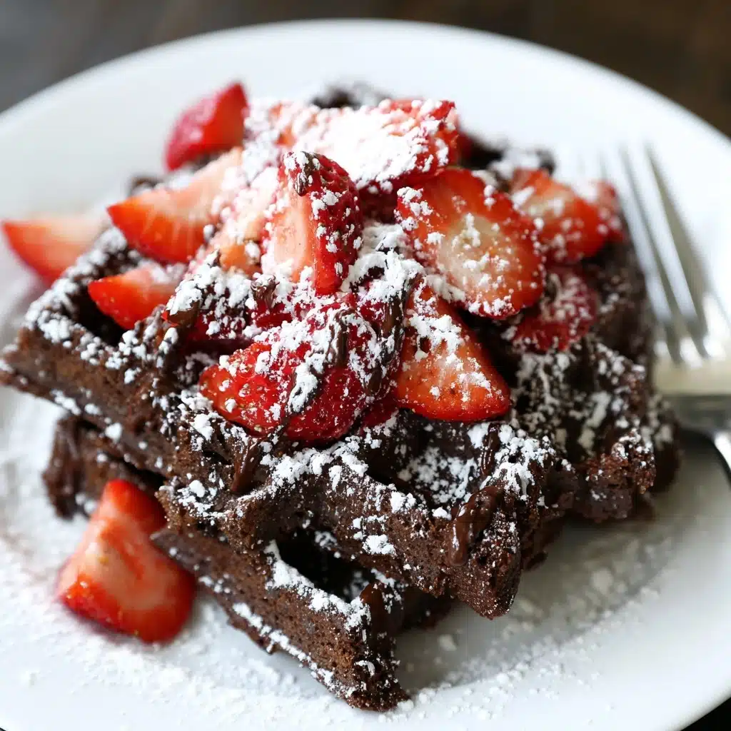 Flourless Brownie Waffles Recipe