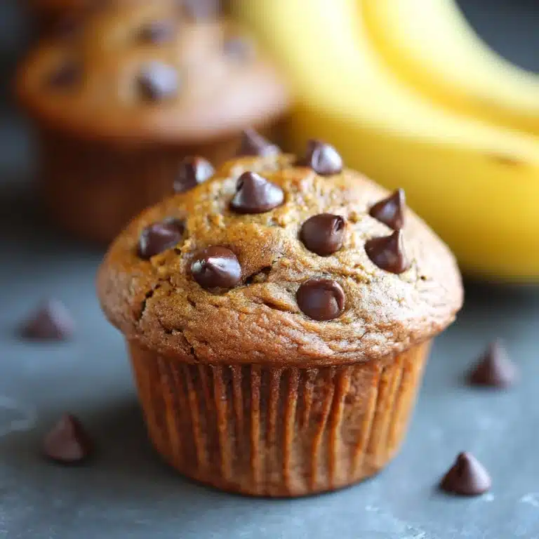 Skinny Banana Chocolate Chip Muffins Recipe