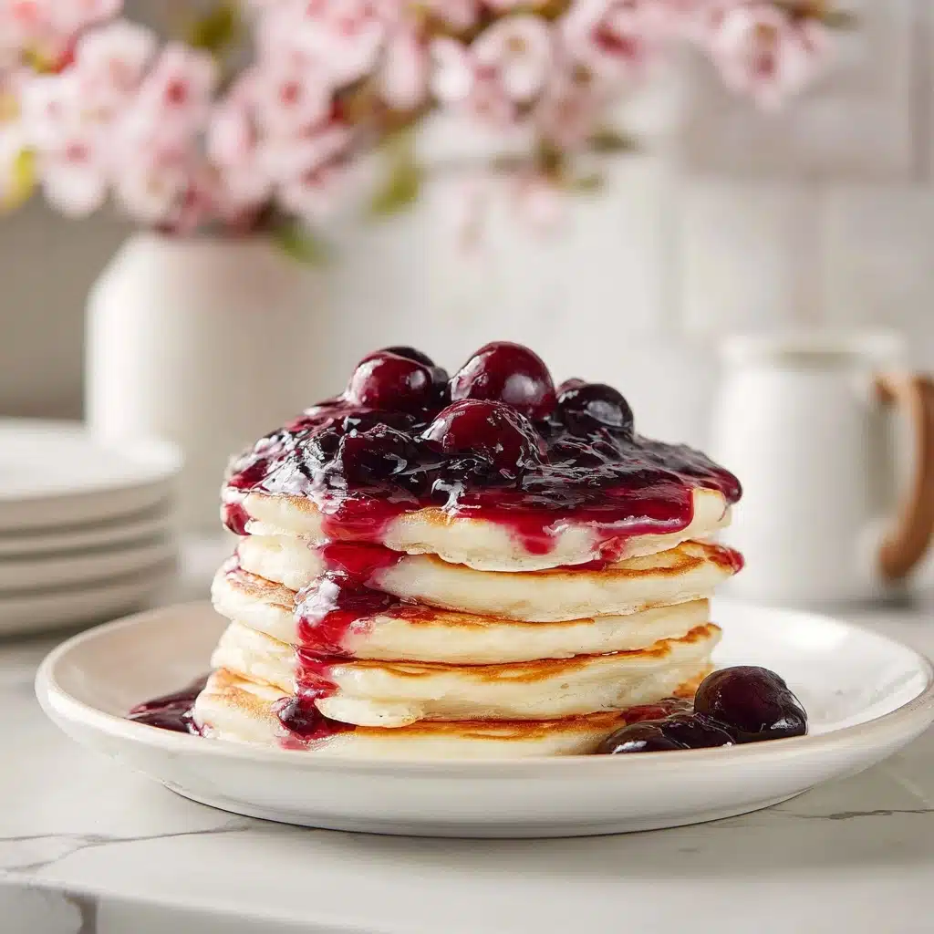 Cherry Ricotta Pancakes Recipe - Recipe Image