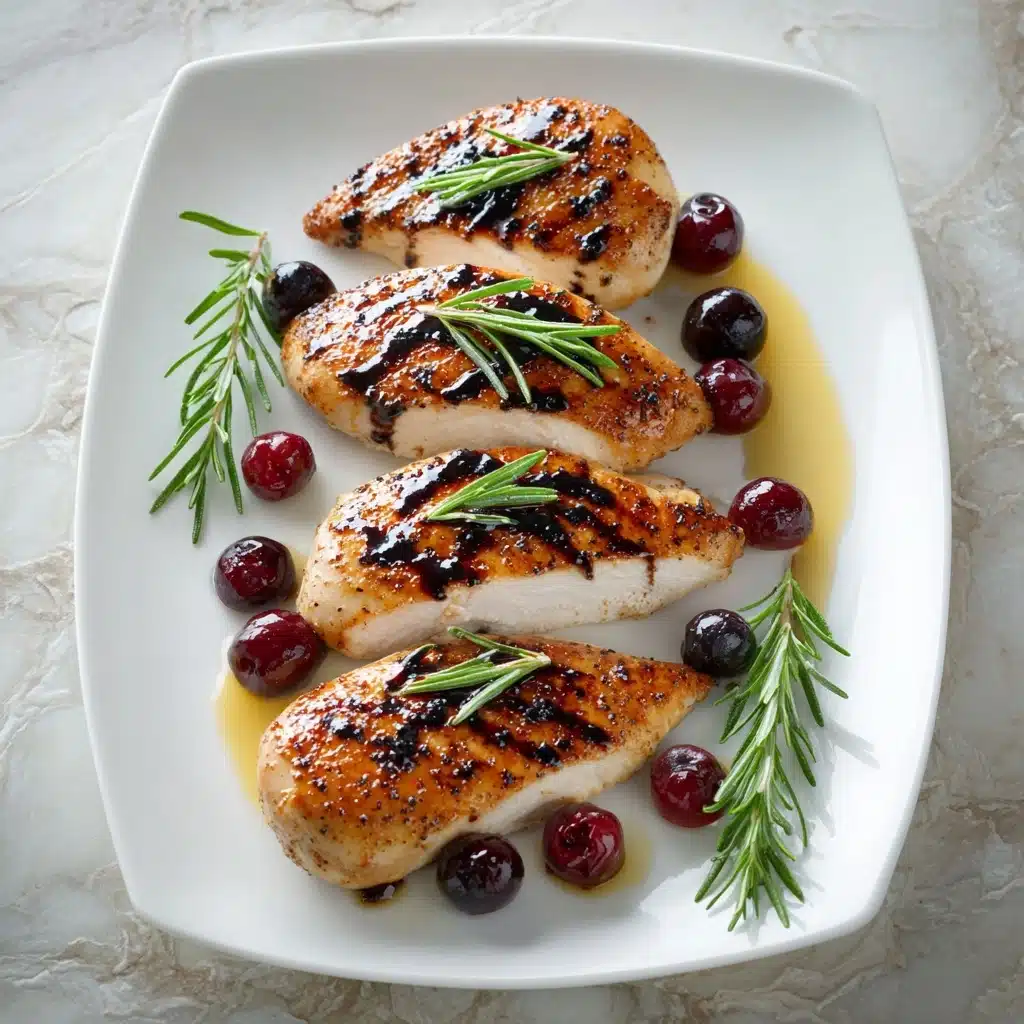 Cherry Balsamic Glazed Chicken Recipe