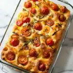 Homemade Tomato Basil Focaccia Recipe
