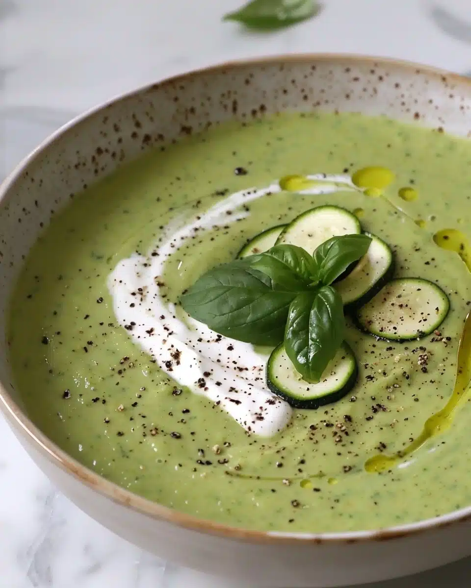 Summer Spinach & Zucchini Soup Recipe - Recipe Image