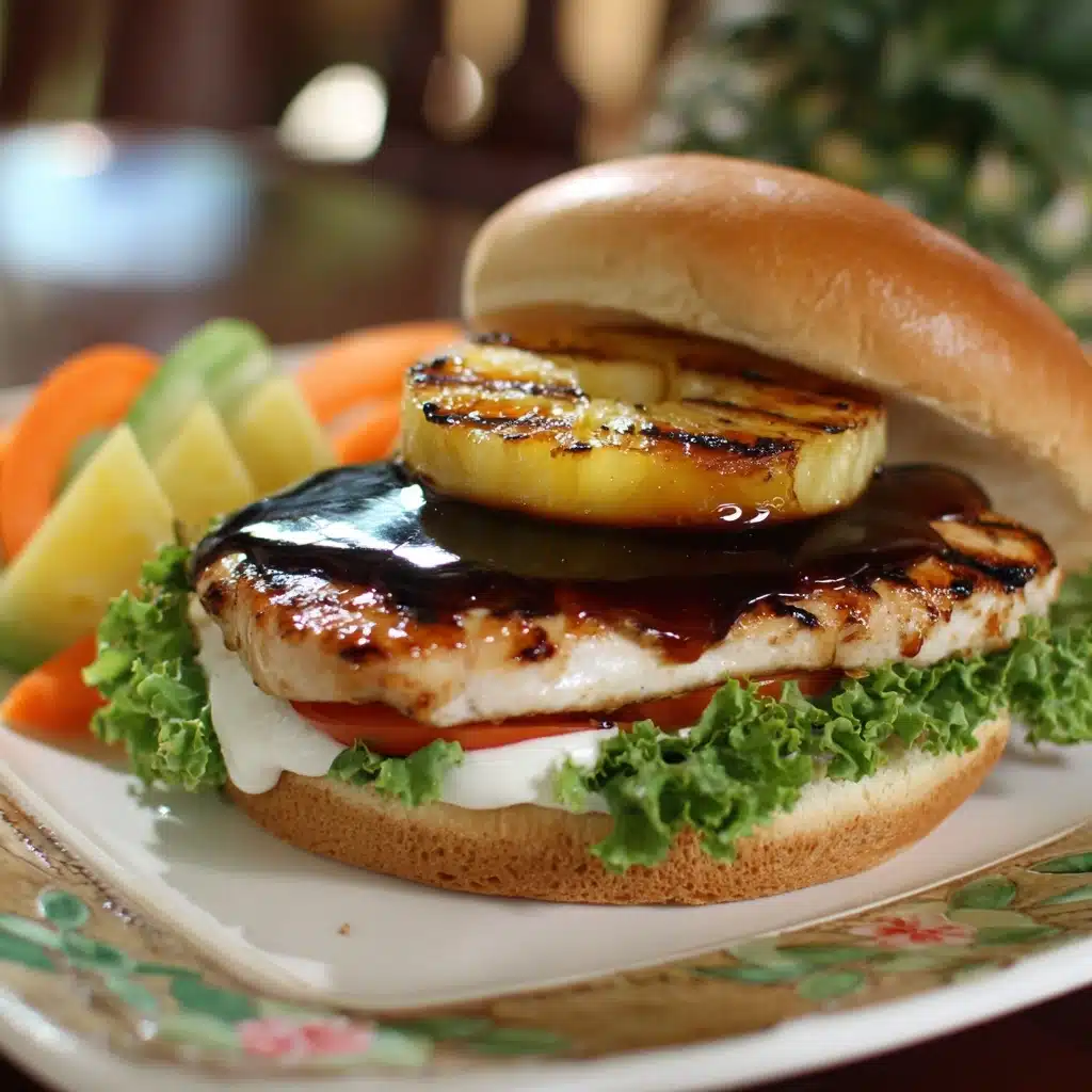 Hawaiian Teriyaki Chicken Sandwich Recipe
