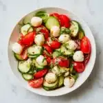 Fresh Cucumber Caprese Salad Recipe