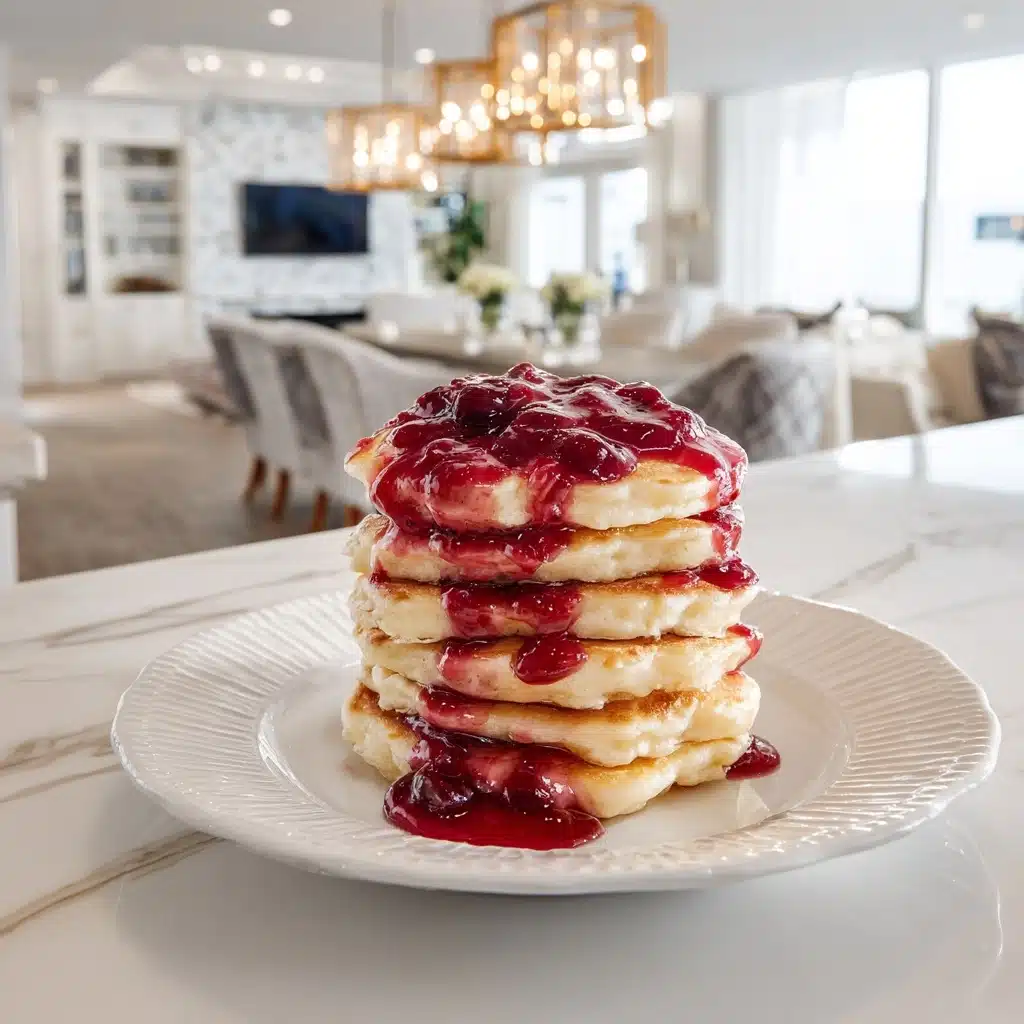 Cherry Ricotta Pancakes Recipe - Recipe Image