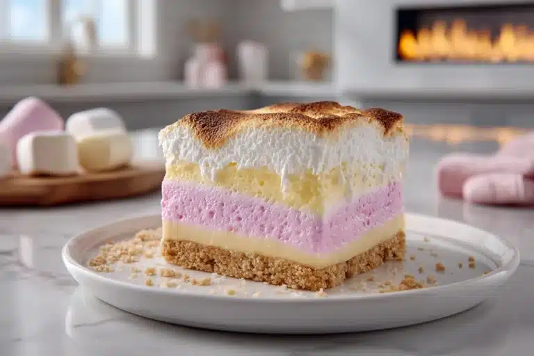 Custard & Coconut Marshmallow Bars Recipe