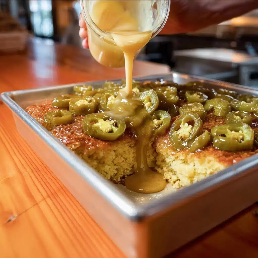 Upside Down Honey Jalapeño Cornbread Recipe - Recipe Image