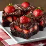 Chocolate Covered Strawberry Brownies Recipe