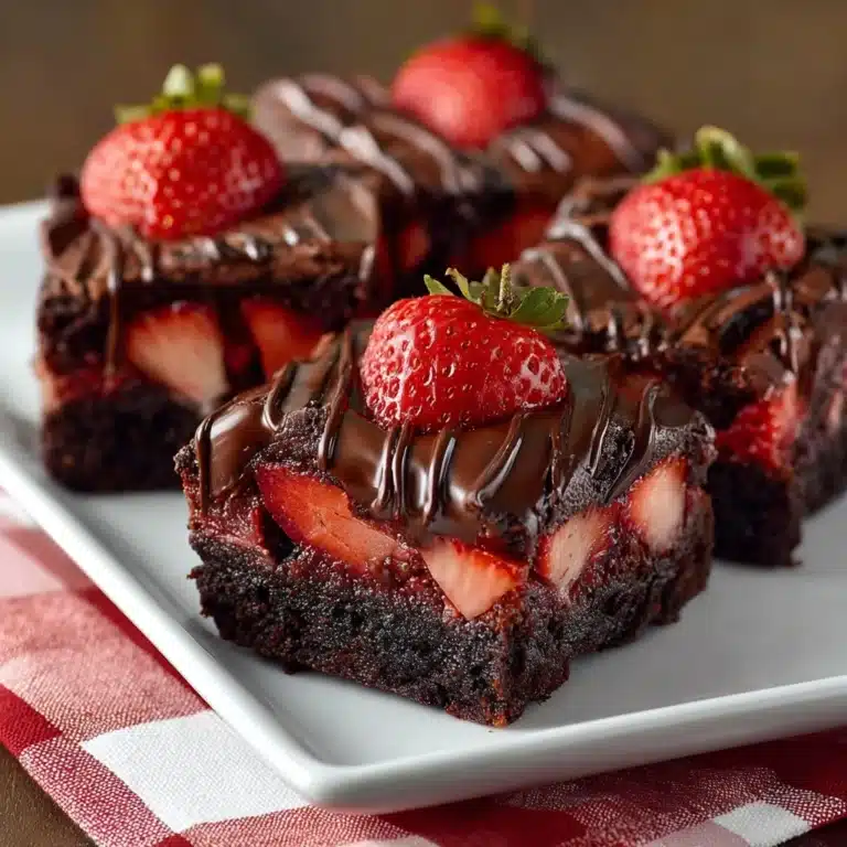 Chocolate Covered Strawberry Brownies Recipe