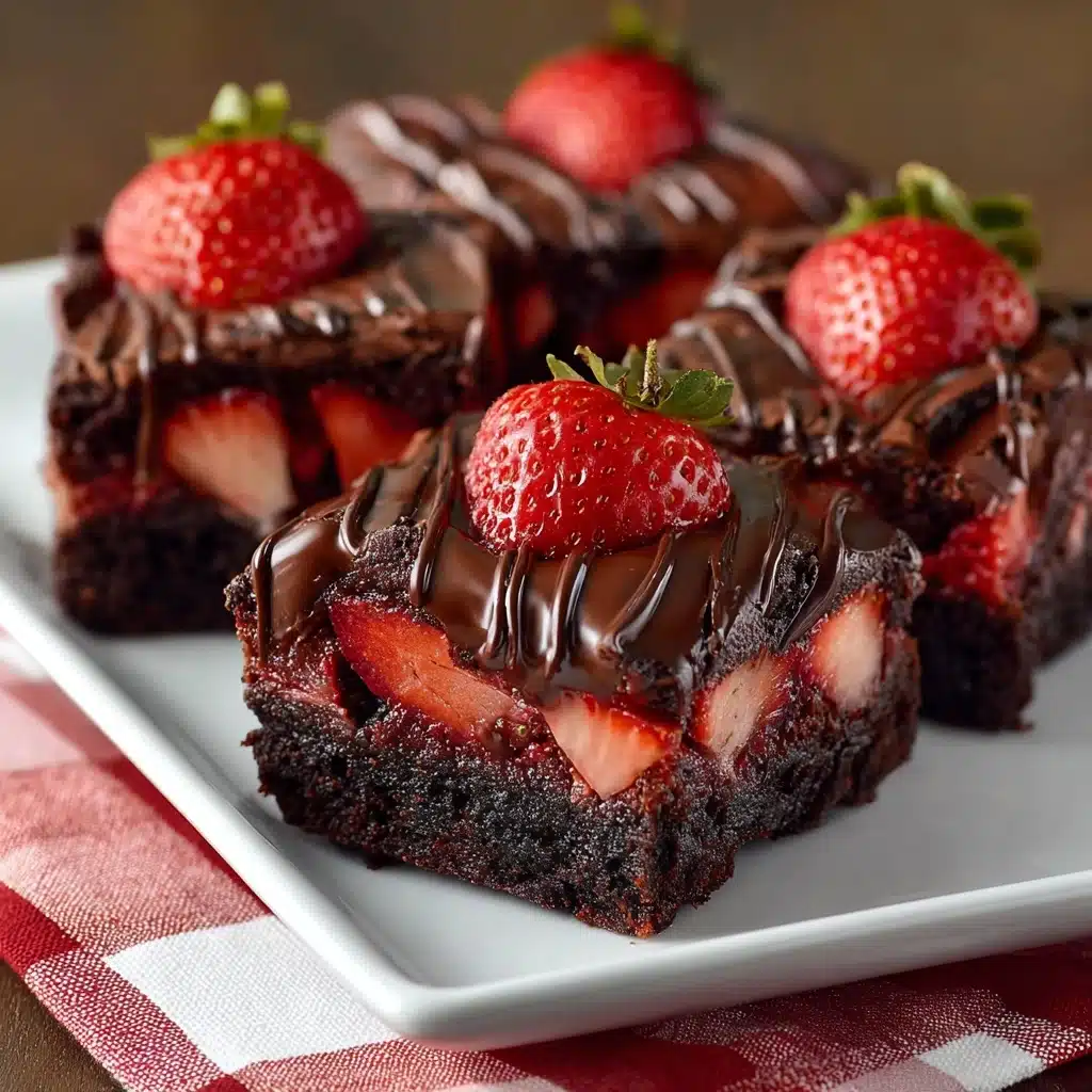 Chocolate Covered Strawberry Brownies Recipe