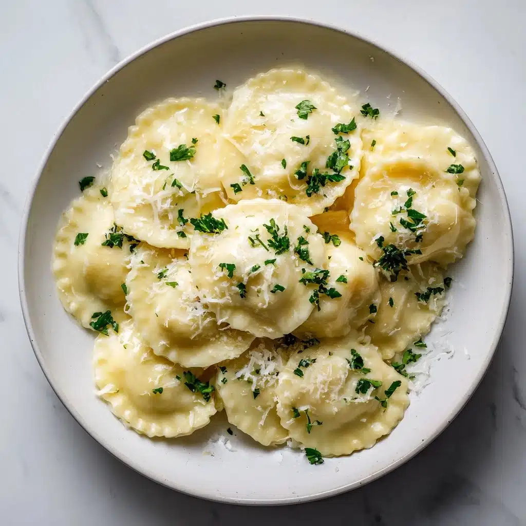 Creamy White Wine Ravioli Recipe - Recipe Image