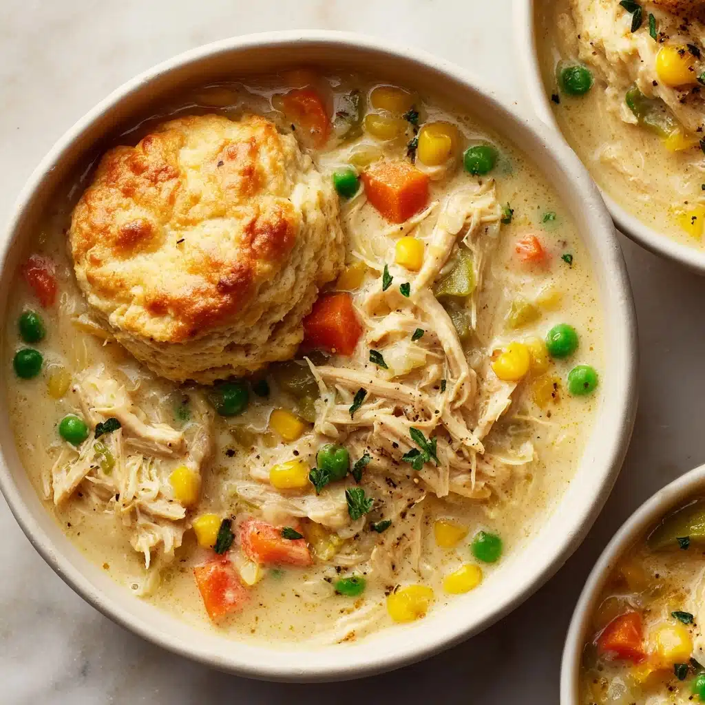 Creamy Chicken and Biscuit Stew Recipe - Recipe Image