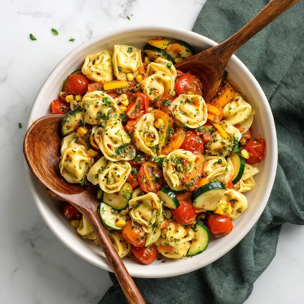 Tortellini with Summer Veggies Recipe - Recipe Image