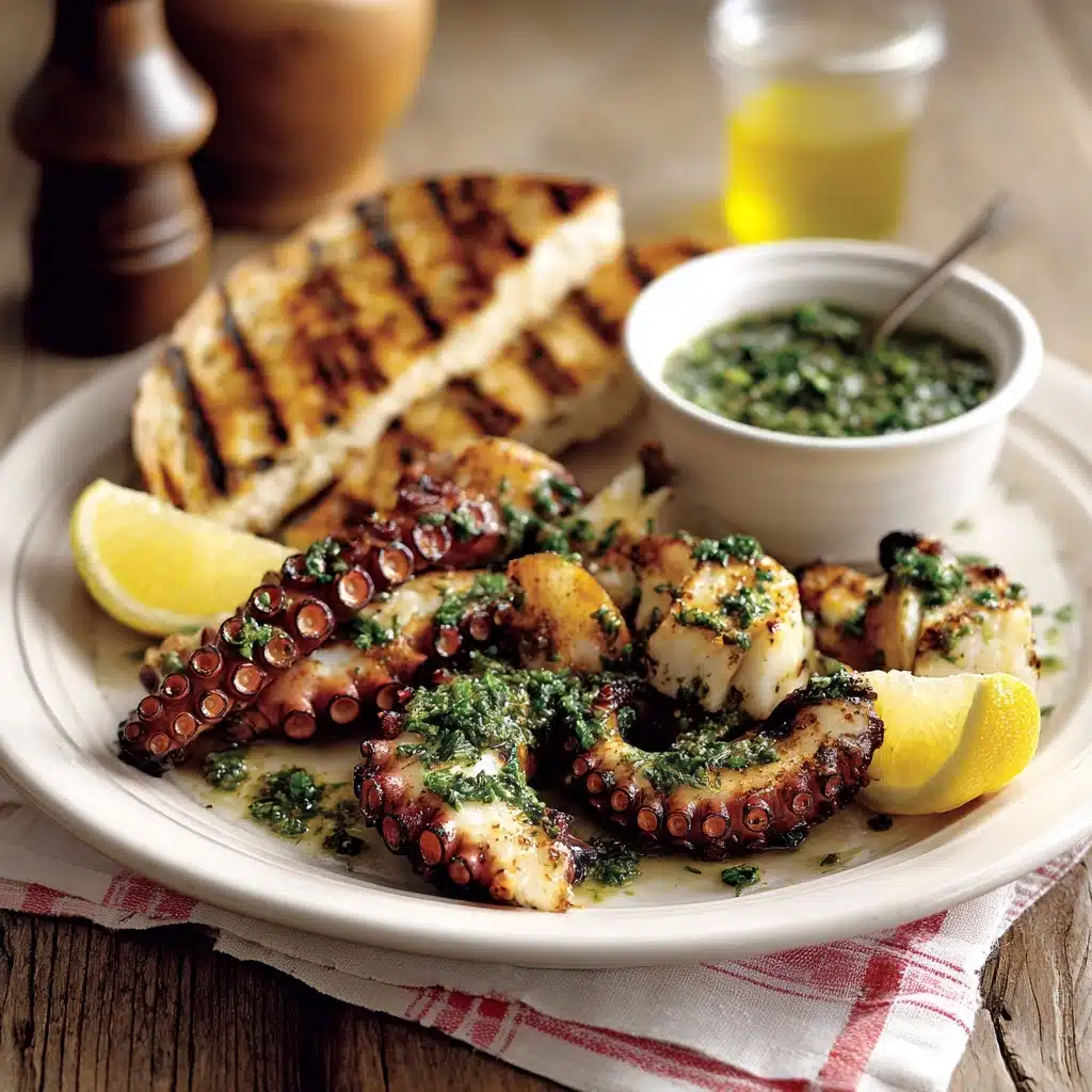 Perfectly Grilled Octopus Recipe - Recipe Image