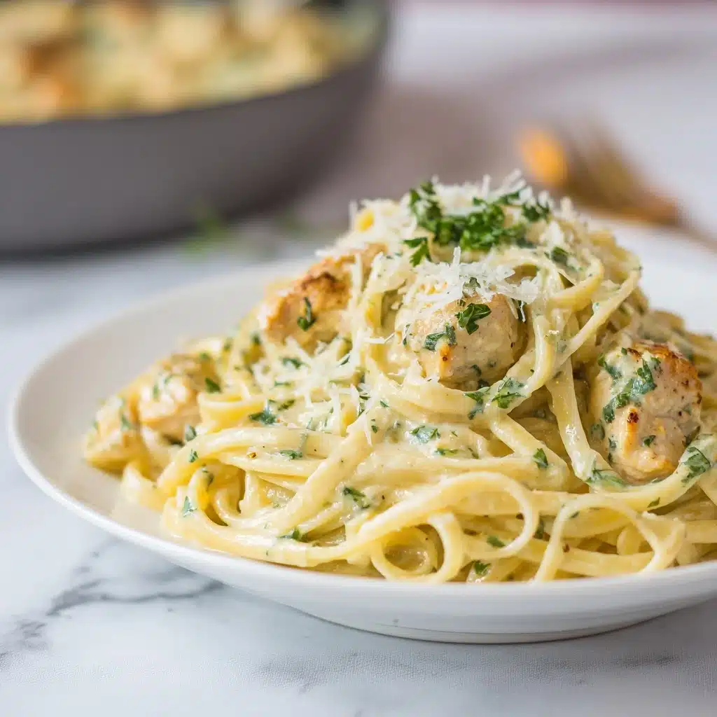 Creamy Chicken Linguine Recipe - Recipe Image